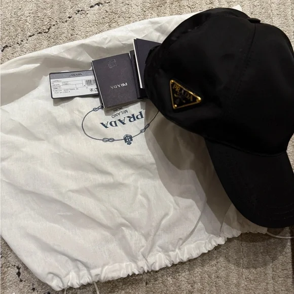 Prada nylon baseball cap